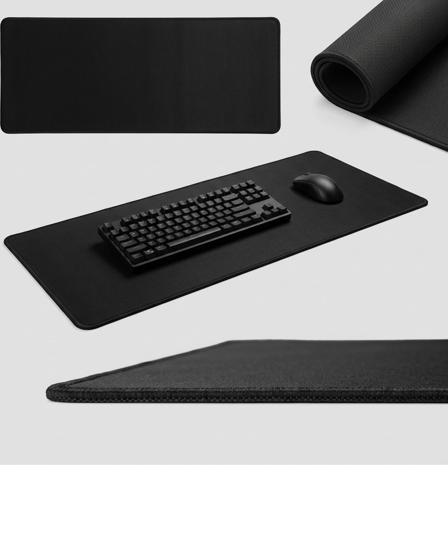 Vbrio Extended Desk Mat Black 31 x 12 in