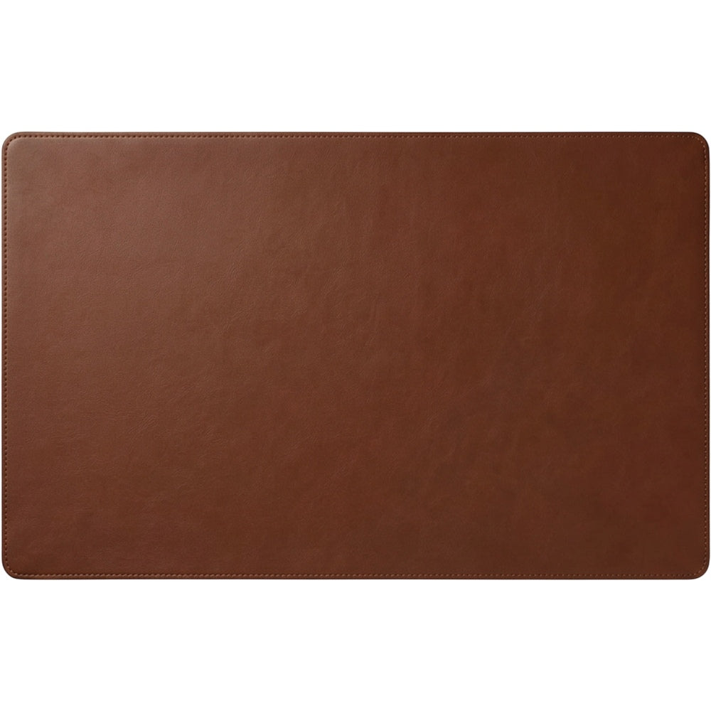 Vbrio Leather Look Desk Pad Brown 24 x 14 in