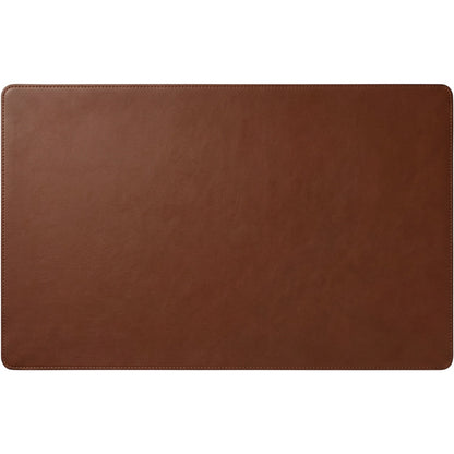 Vbrio Leather Look Desk Pad Brown 24 x 14 in