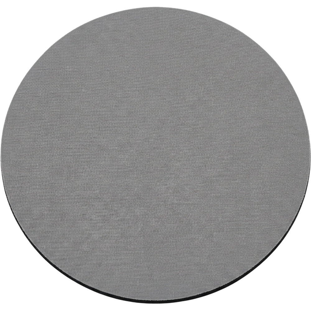 Vbrio Round Mouse Pad Gray 8 in with Rubber Base