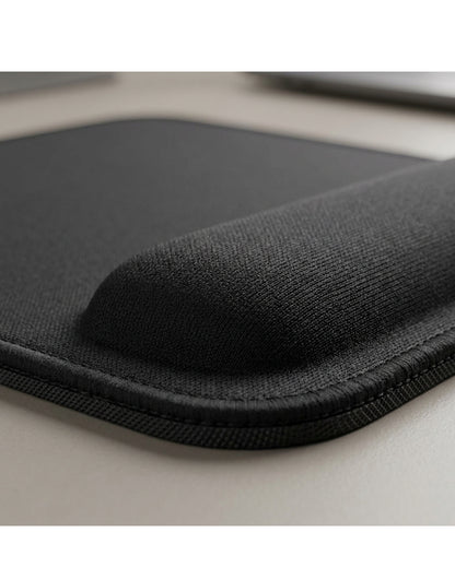 Vbrio Wrist Rest Mouse Pad Black 9 x 8 in