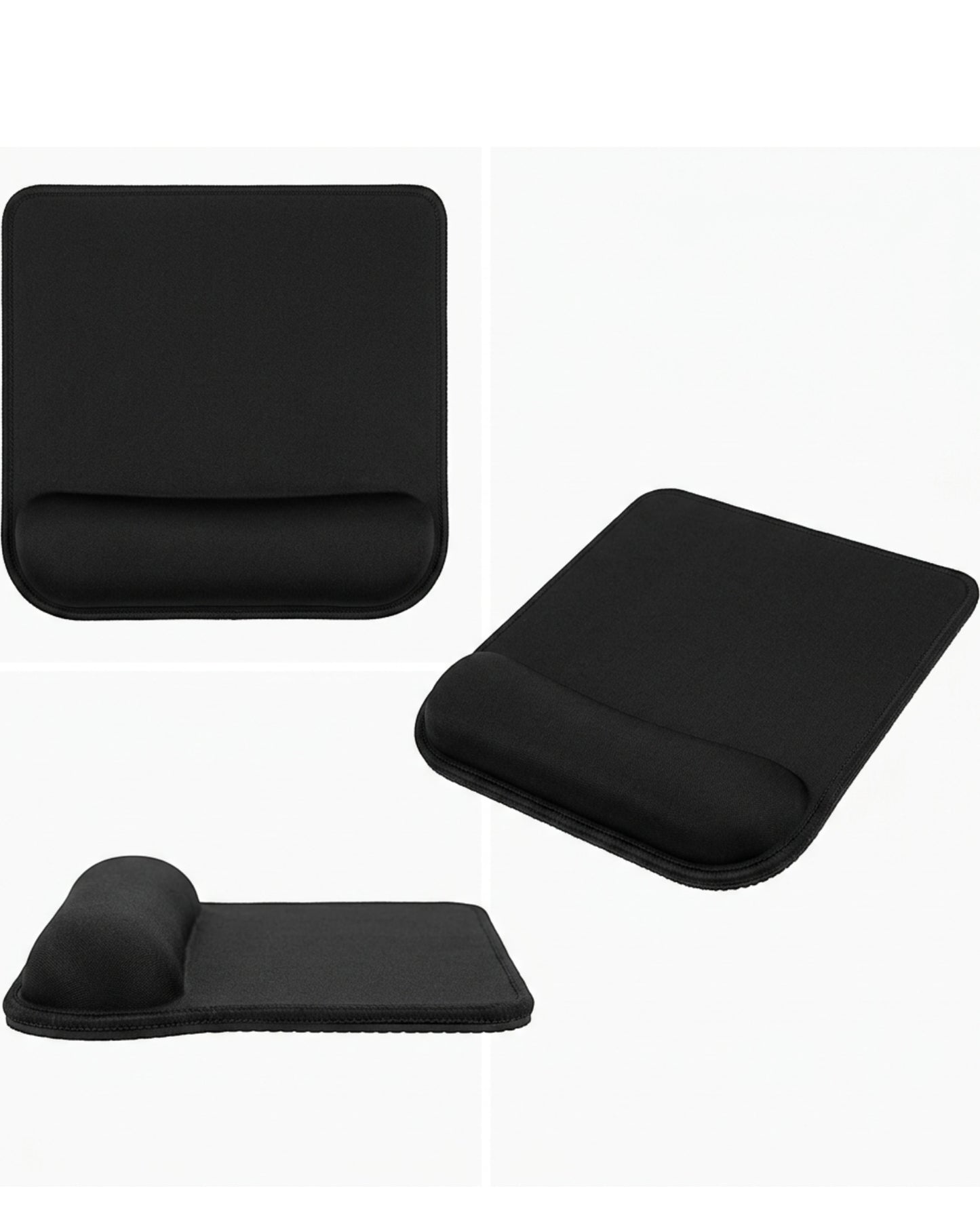 Vbrio Wrist Rest Mouse Pad Black 9 x 8 in