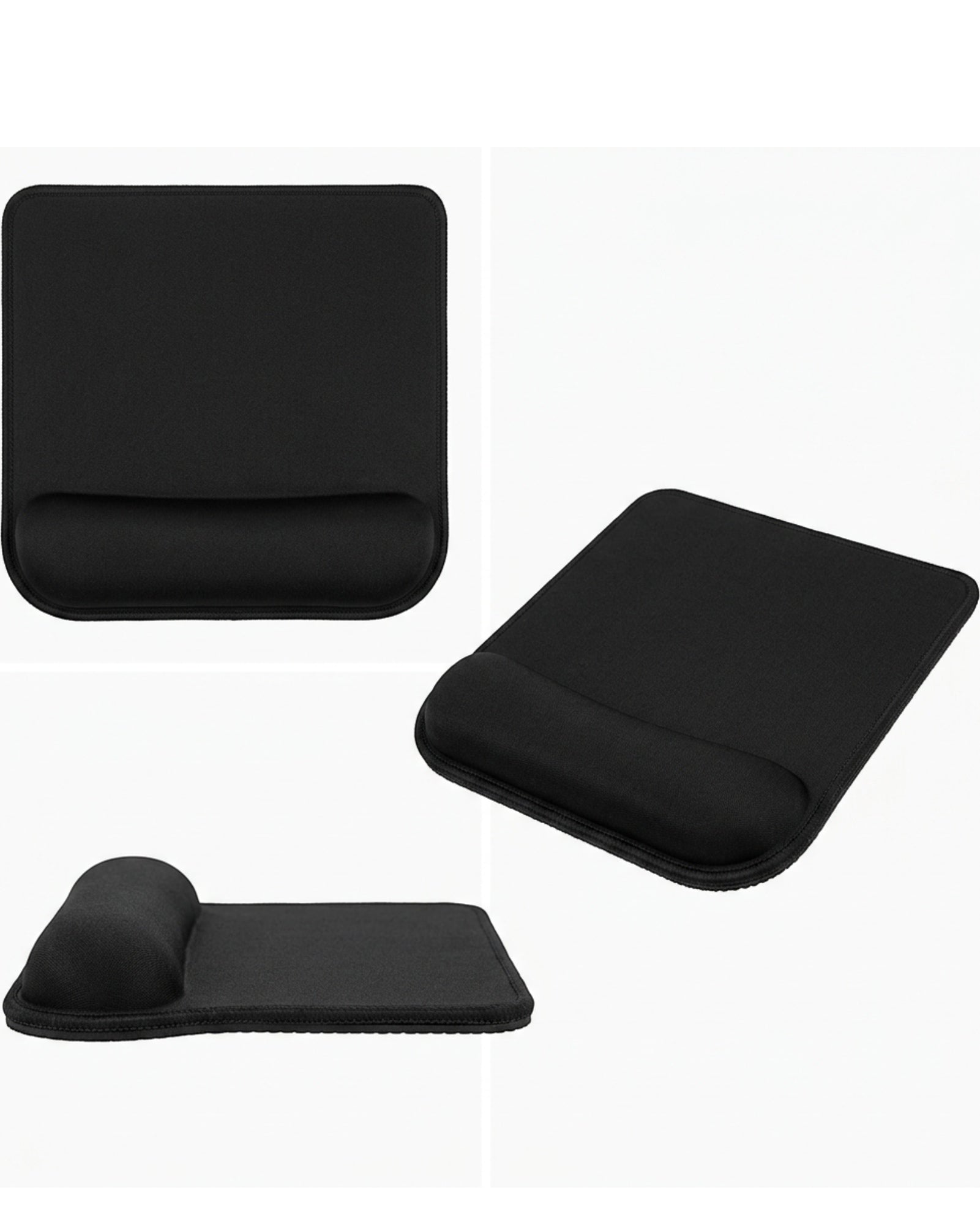 Vbrio Wrist Rest Mouse Pad Black 9 x 8 in