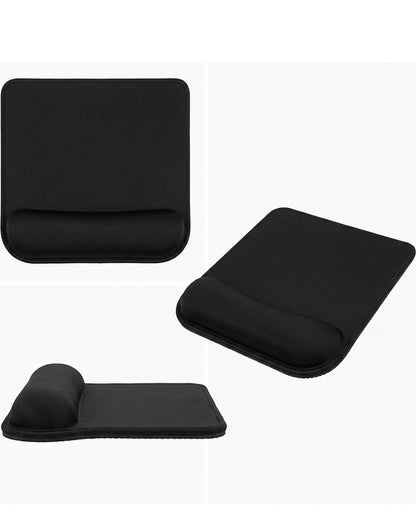 Vbrio Wrist Rest Mouse Pad Black 9 x 8 in